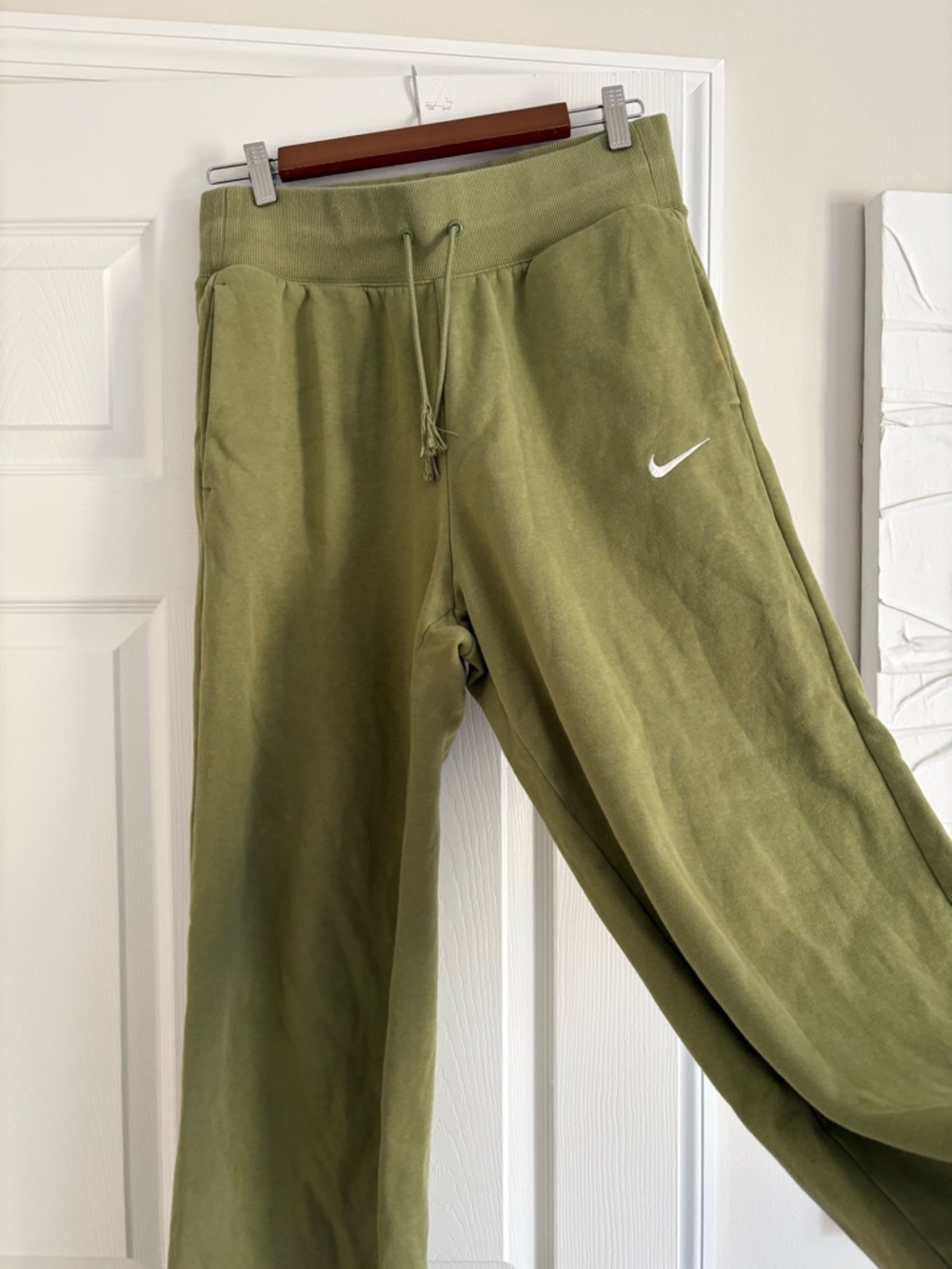 Nike Olive Green Fleece Sweatpants